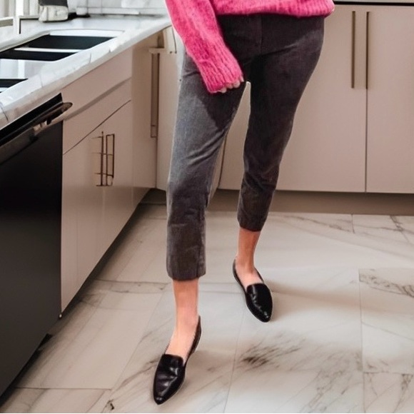 High-Rise Knit Pants Gray Sz Sm - Picture 7 of 16